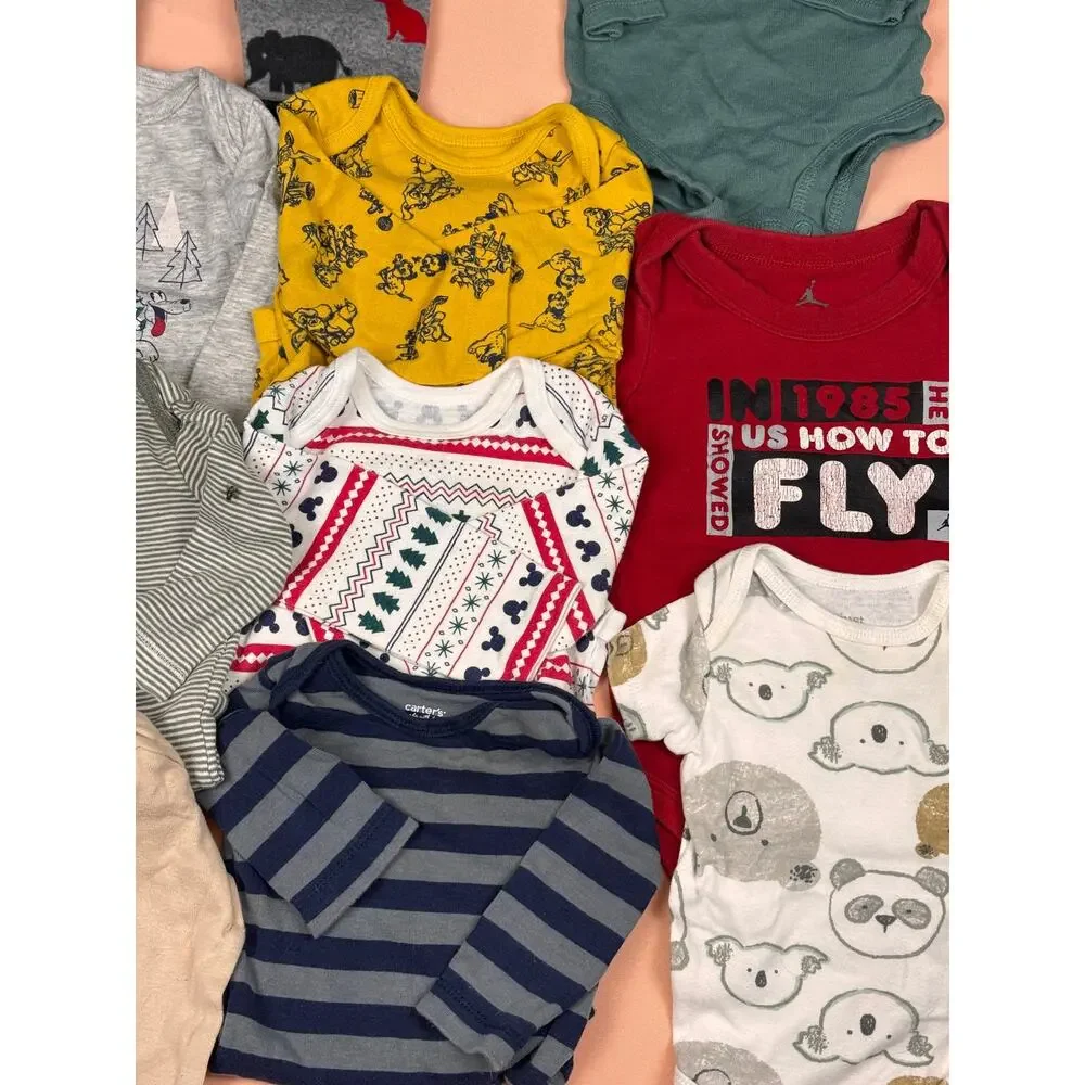 Baby Boy 0–3M Fall/Winter Clothing Lot – Carter’s, Roots, Disney & More – #179